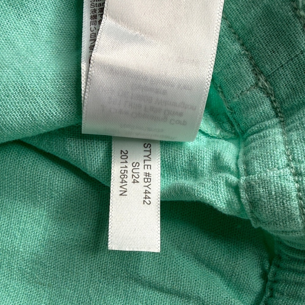 J. CREW FACTORY Sunwashed Mint Green Linen Blend Shorts - Picture 8 of 8